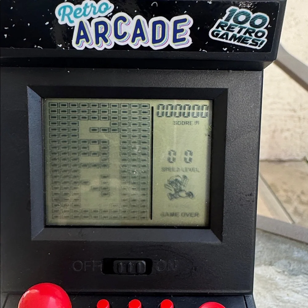 Portable Game Console - Black and Red